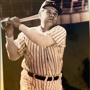 1934 BABE RUTH PHOTO AUTHENTICATED NOT SIGNED